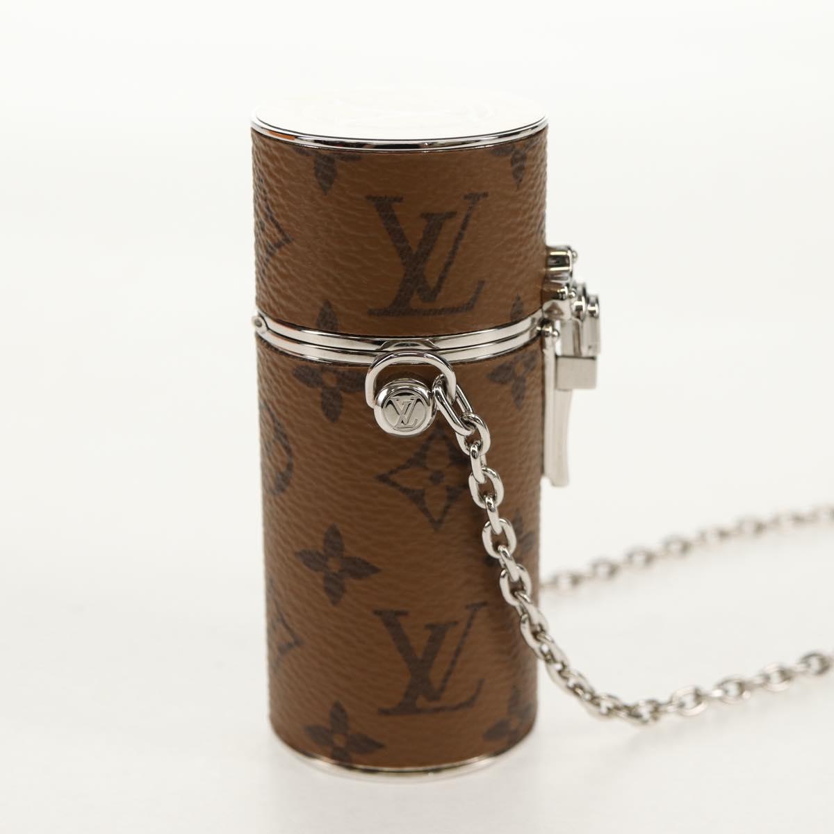 LOUIS VUITTON Monogram Reverse Lipstick Case Cosmetic Pouch MP2407 Auth 136564M