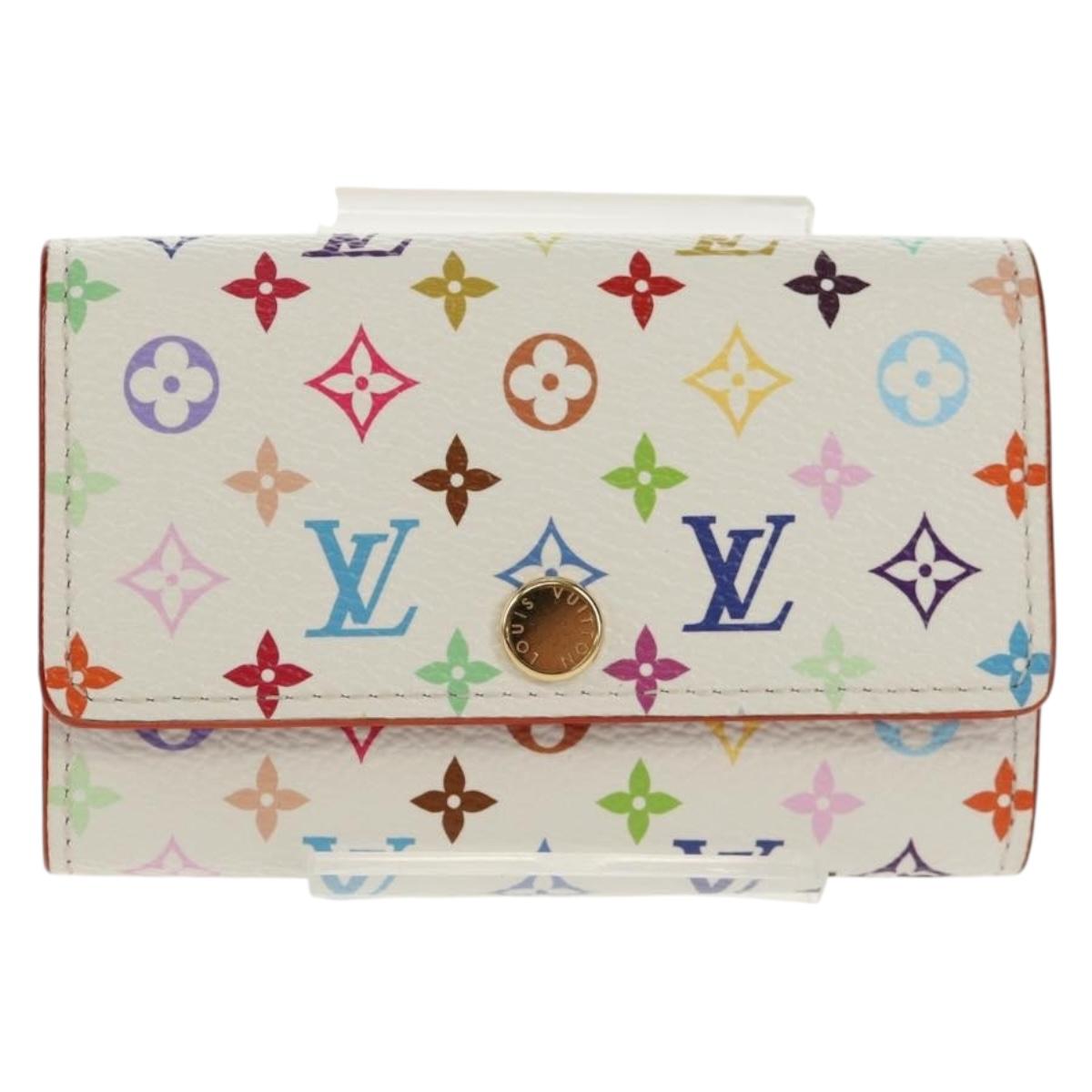 LOUIS VUITTON Multicolor LVxTM Multicles 6 Key Case White M14092 LV Auth 136566M