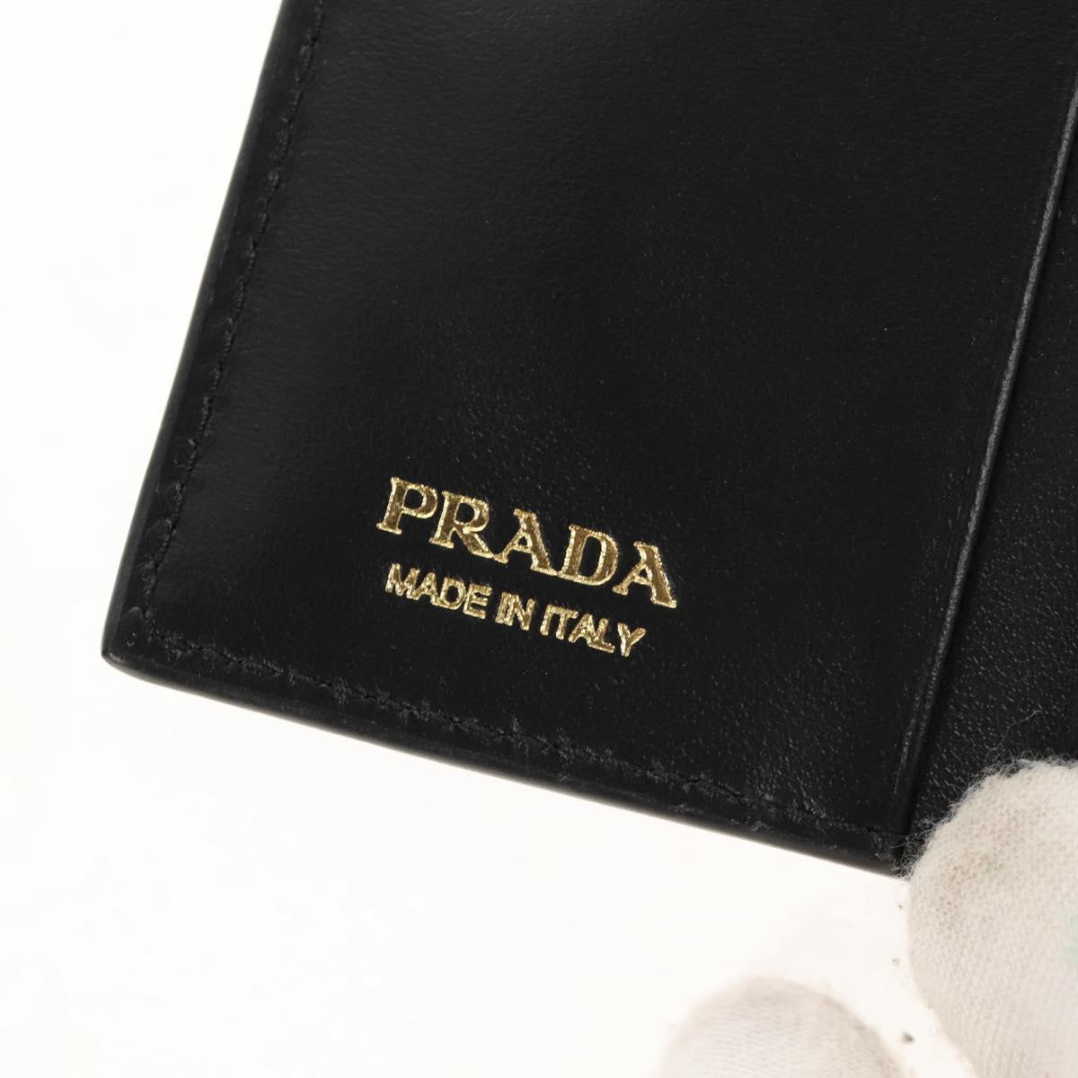 PRADA Bifold Wallet Leather Pink Auth 136570V