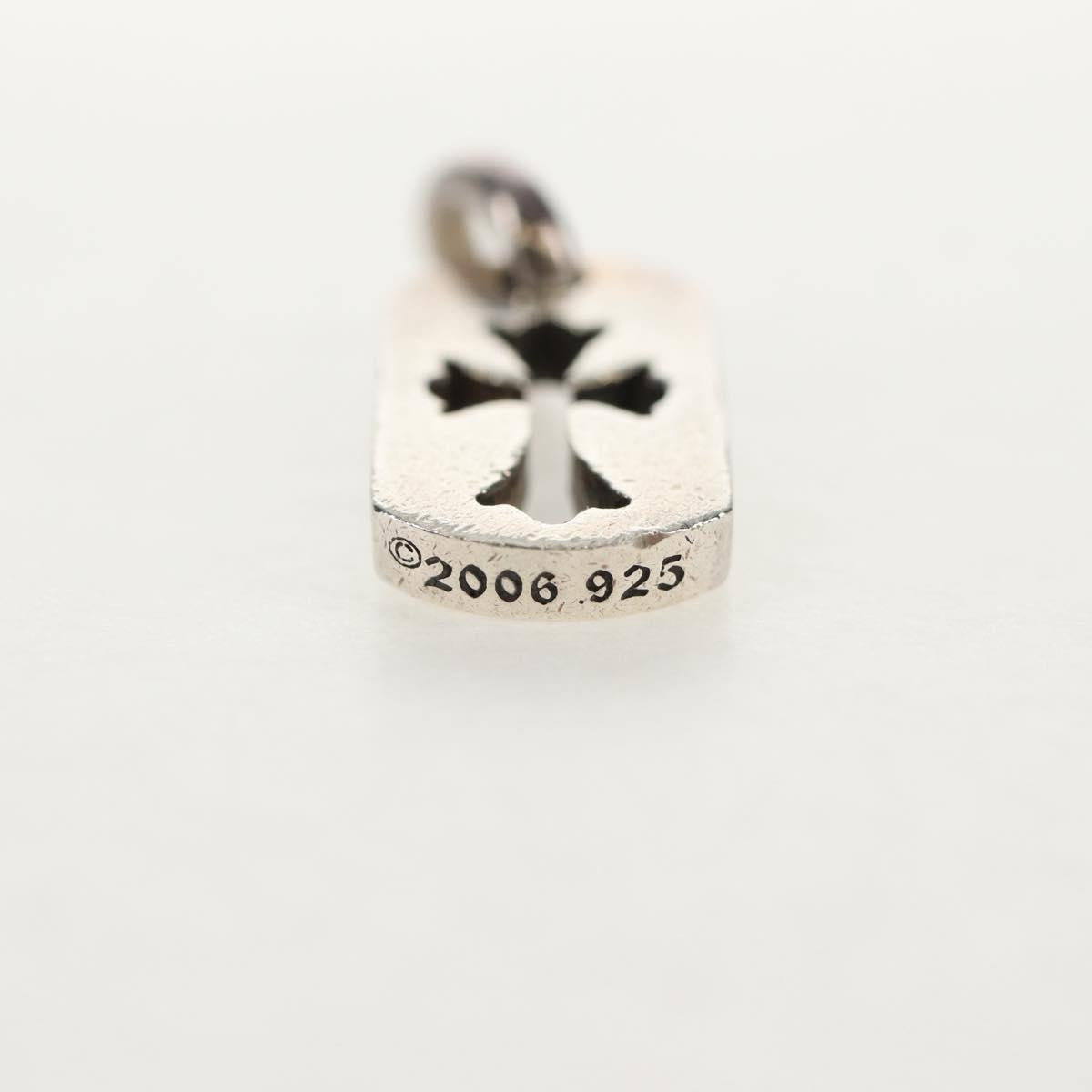 Chrome Hearts Tiny Cut Out Cross Charm Ag925 Silver Auth 136577M