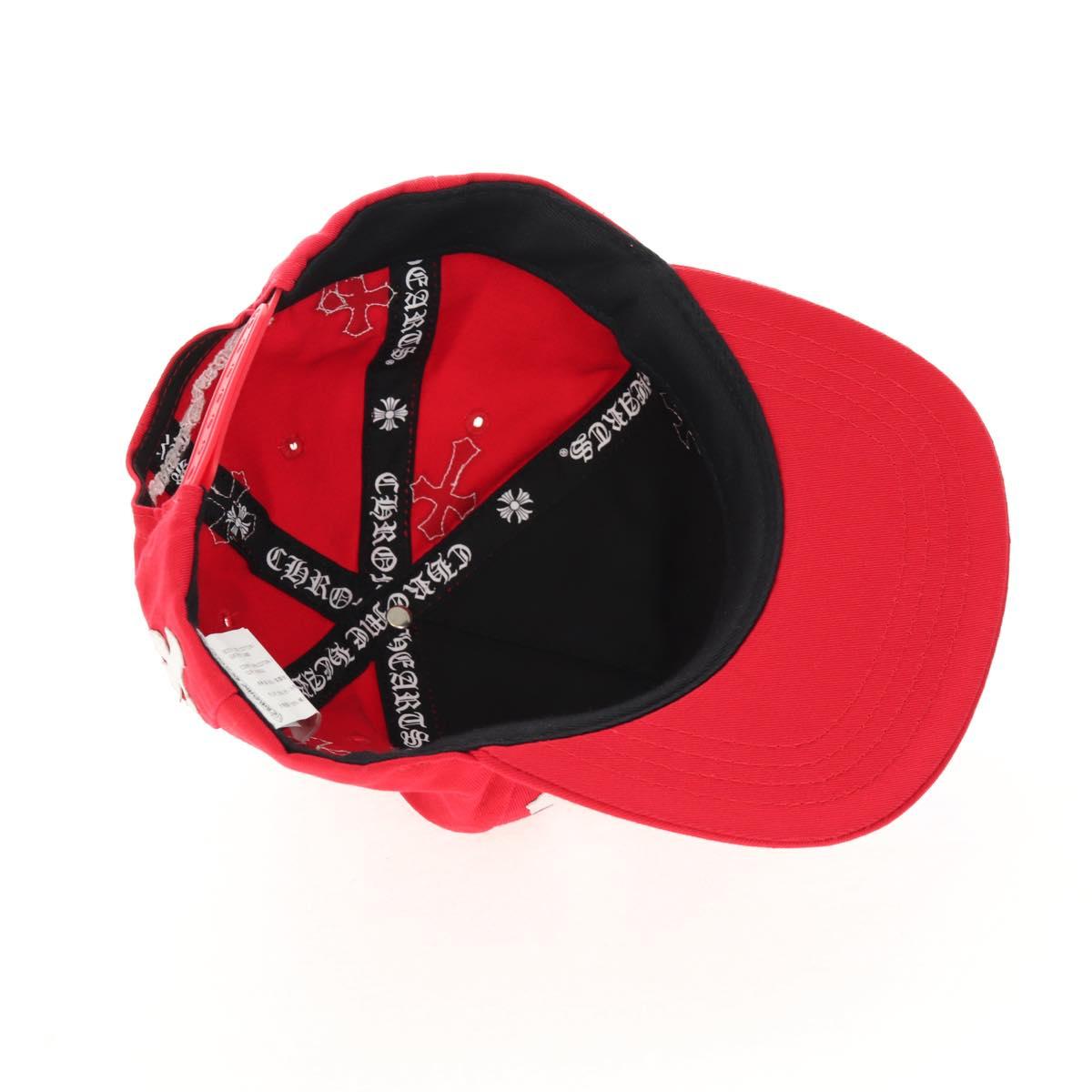 Chrome Hearts Baseball Cap Cotton Red Auth 136578M