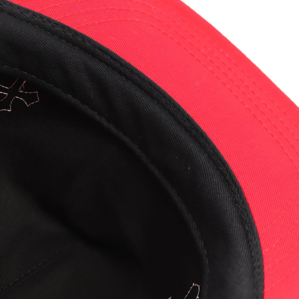 Chrome Hearts Baseball Cap Cotton Red Auth 136578M