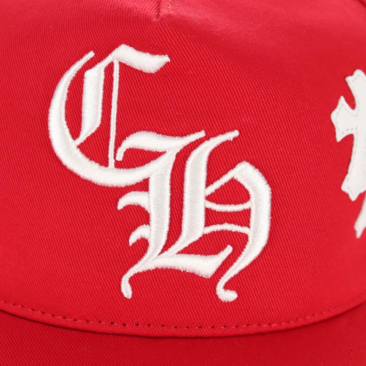 Chrome Hearts Baseball Cap Cotton Red Auth 136578M