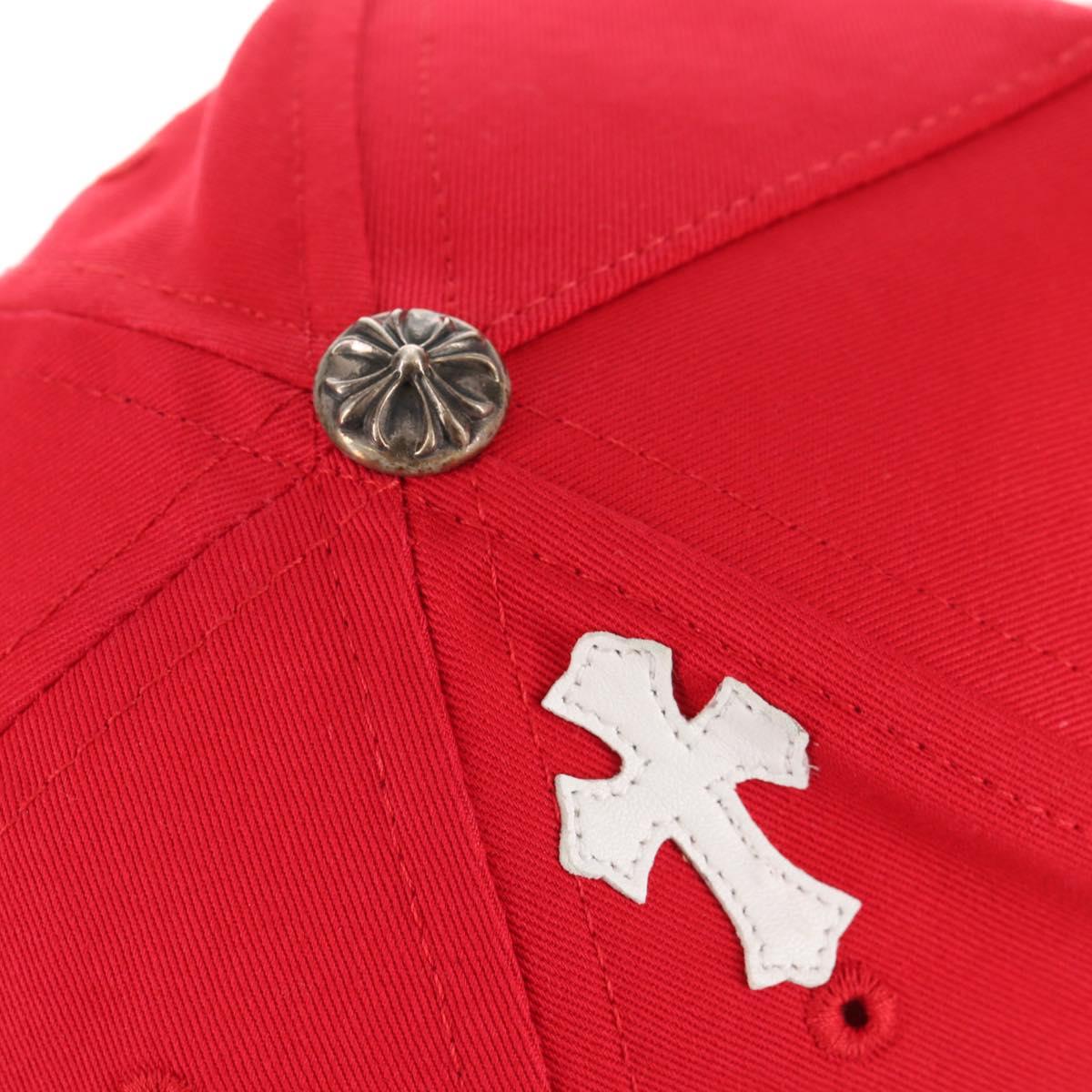 Chrome Hearts Baseball Cap Cotton Red Auth 136578M
