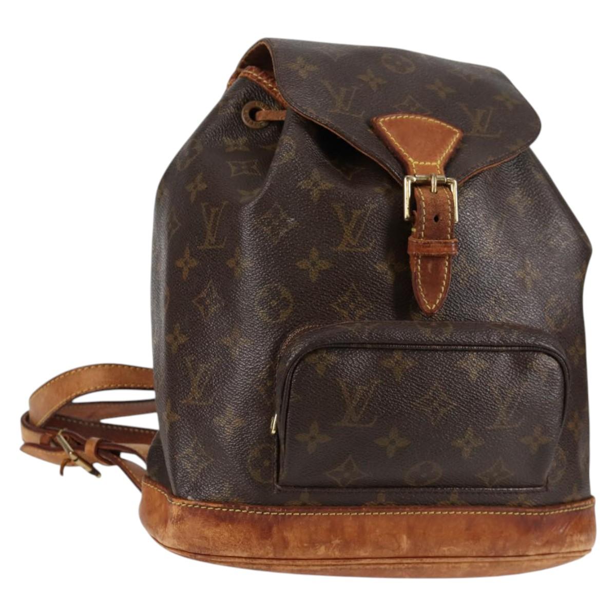 LOUIS VUITTON Monogram Montsouris MM Backpack M51136 LV Auth 136582