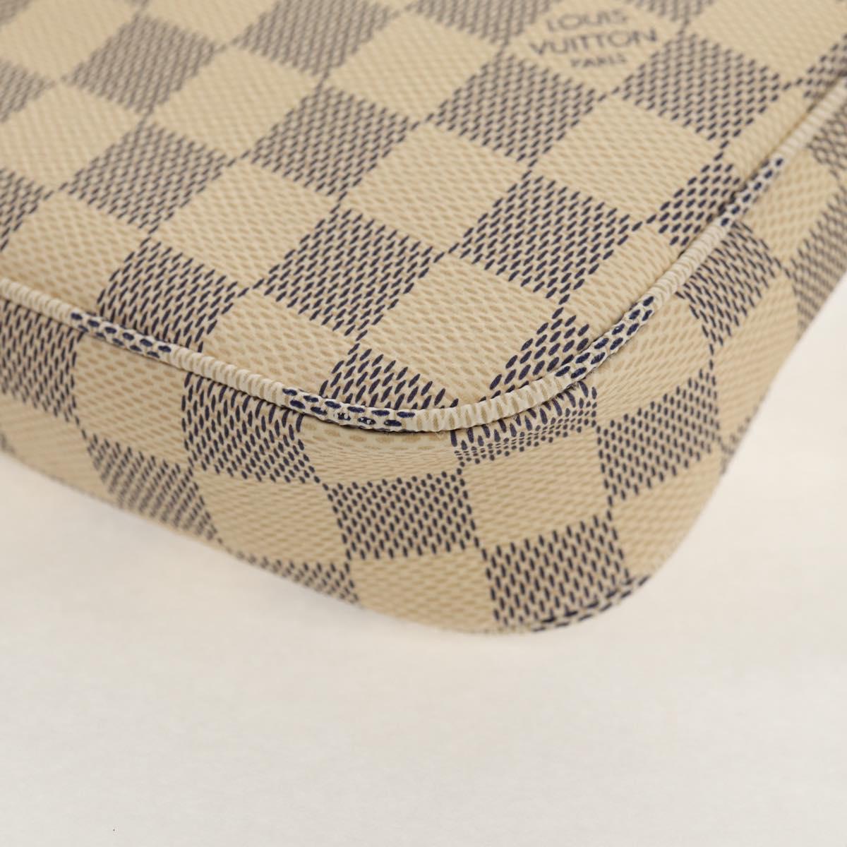 LOUIS VUITTON Damier Azur Pochette Accessoires Pouch N51986 LV Auth 136598M