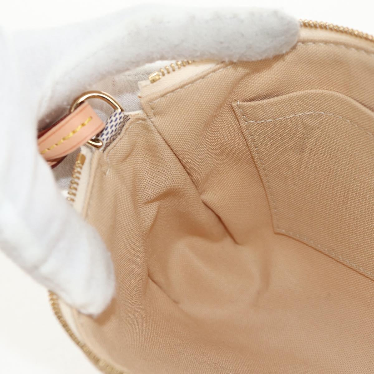 LOUIS VUITTON Damier Azur Pochette Accessoires Pouch N51986 LV Auth 136598M