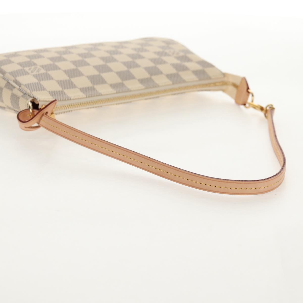 LOUIS VUITTON Damier Azur Pochette Accessoires Pouch N51986 LV Auth 136598M
