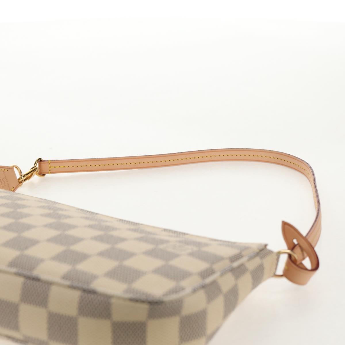 LOUIS VUITTON Damier Azur Pochette Accessoires Pouch N51986 LV Auth 136598M