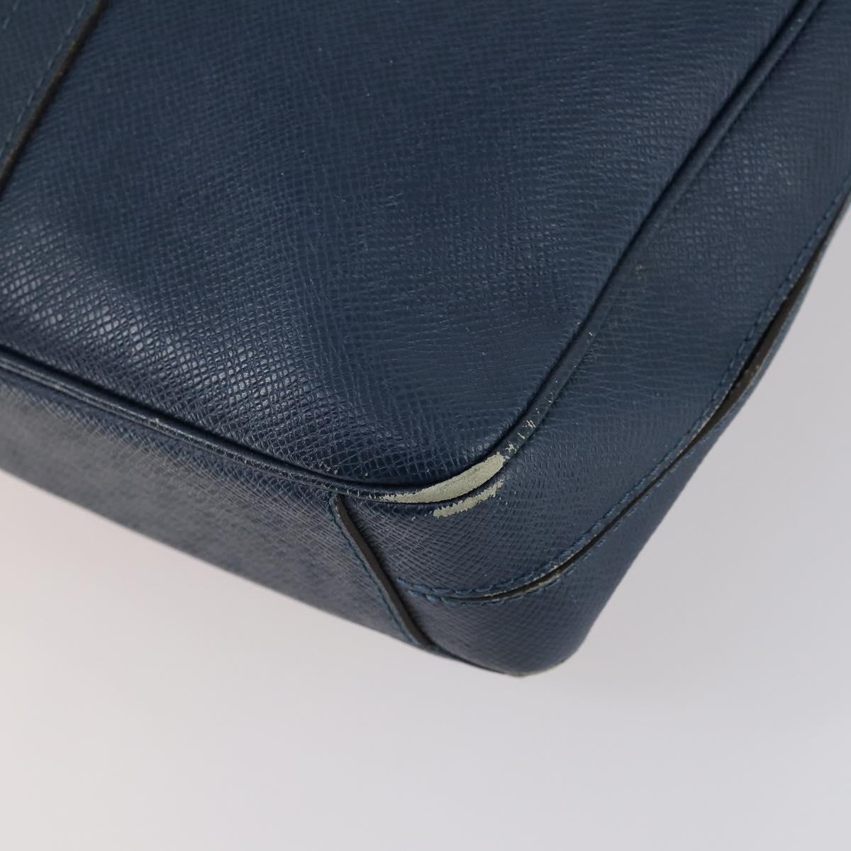 LOUIS VUITTON Taiga Porte Documents Voyage PM Bag 2way Blue M30639 Auth 136614