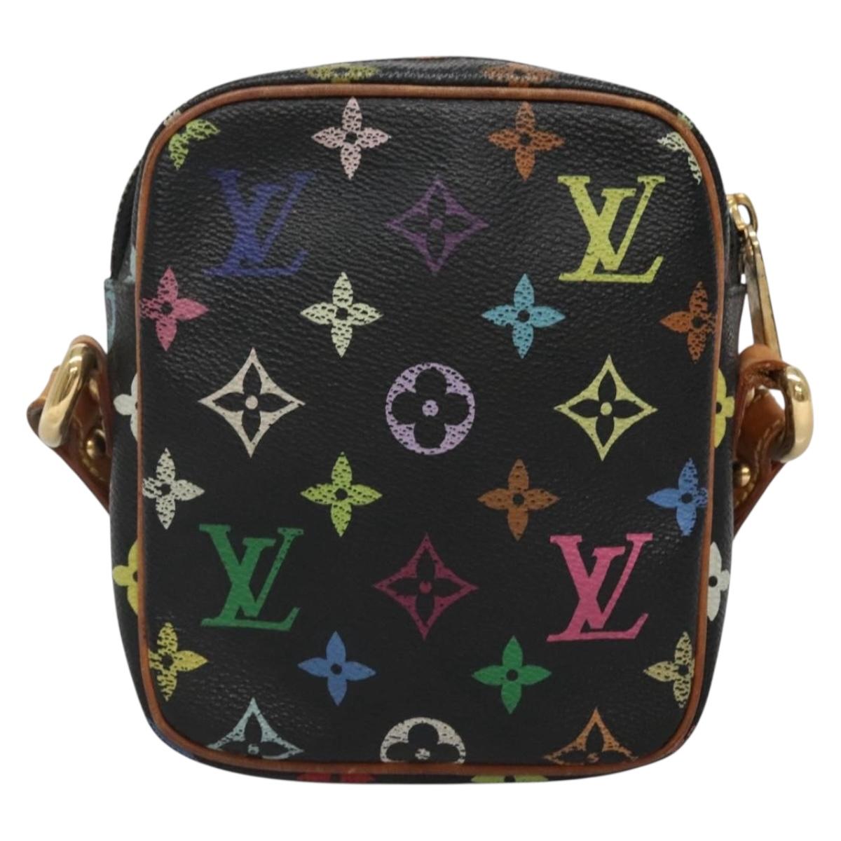 LOUIS VUITTON Monogram Multicolor Lift Shoulder Bag Black M40056 LV Auth 136621