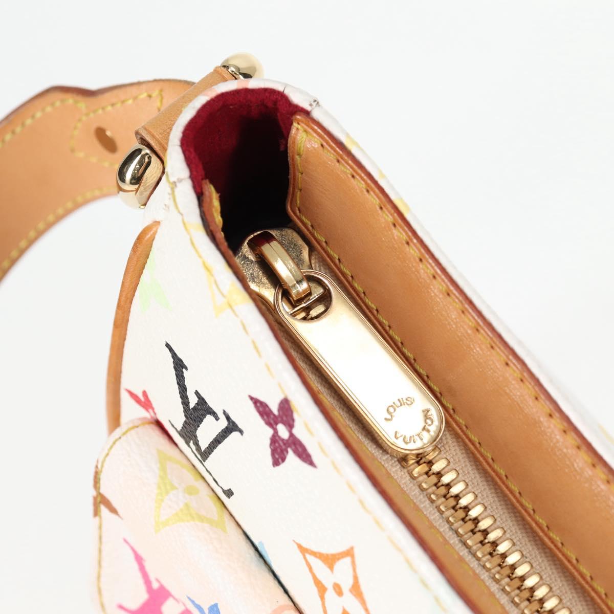 LOUIS VUITTON Monogram Multicolor Lodge GM Bag White M40051 Auth 136625V
