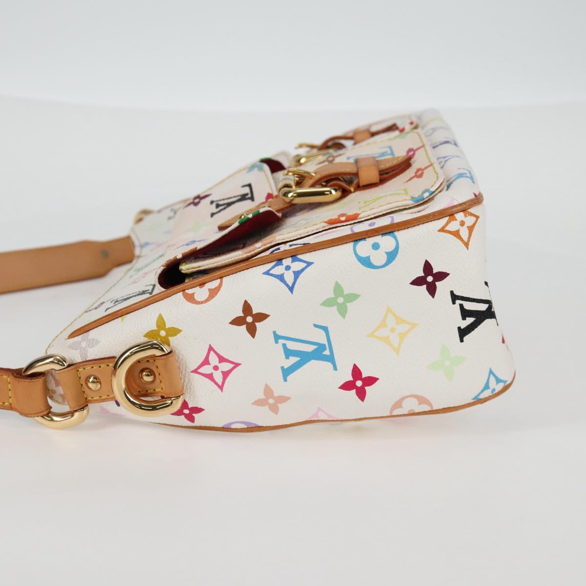 LOUIS VUITTON Monogram Multicolor Lodge GM Bag White M40051 Auth 136625V