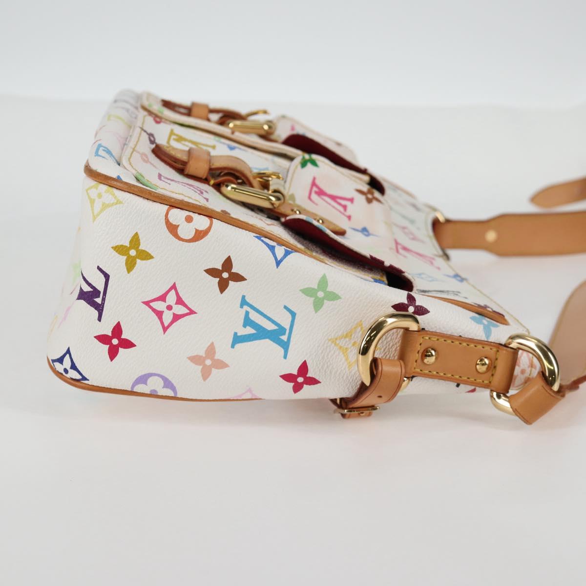 LOUIS VUITTON Monogram Multicolor Lodge GM Bag White M40051 Auth 136625V