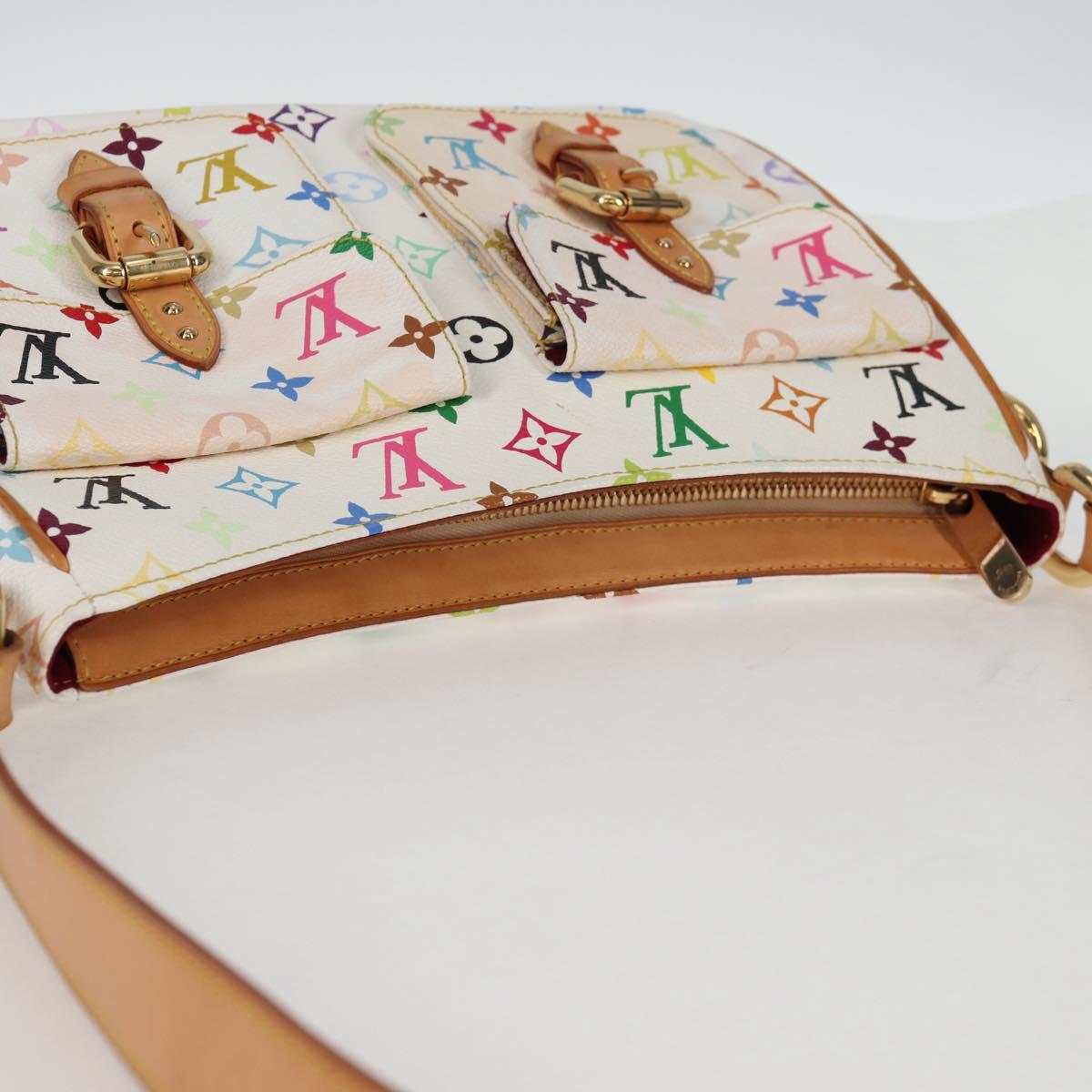 LOUIS VUITTON Monogram Multicolor Lodge GM Bag White M40051 Auth 136625V
