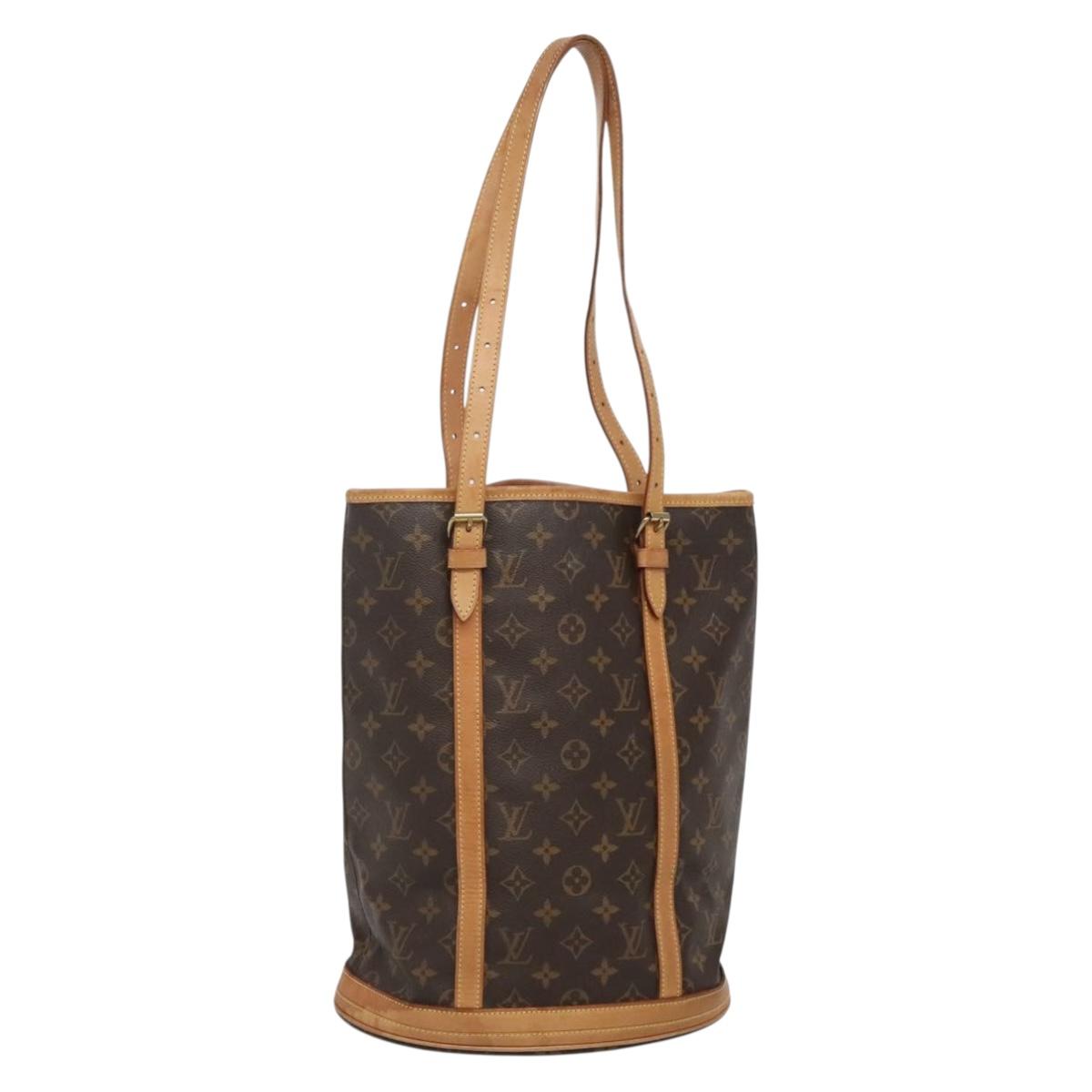 LOUIS VUITTON Monogram Bucket GM Shoulder Bag M42236 LV Auth 136660