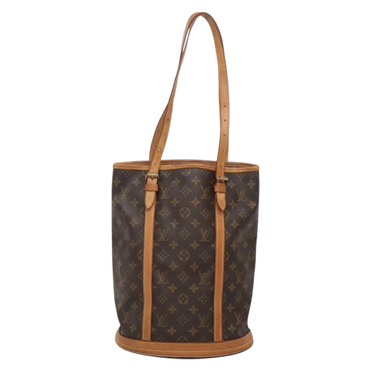 LOUIS VUITTON Monogram Bucket GM Shoulder Bag M42236 LV Auth 136660