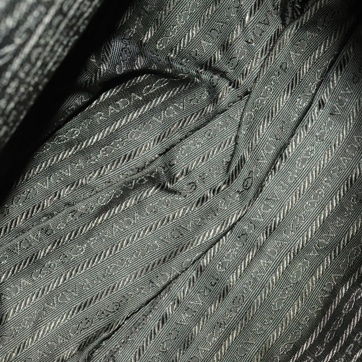 PRADA Backpack Nylon Green Silver Auth 136692