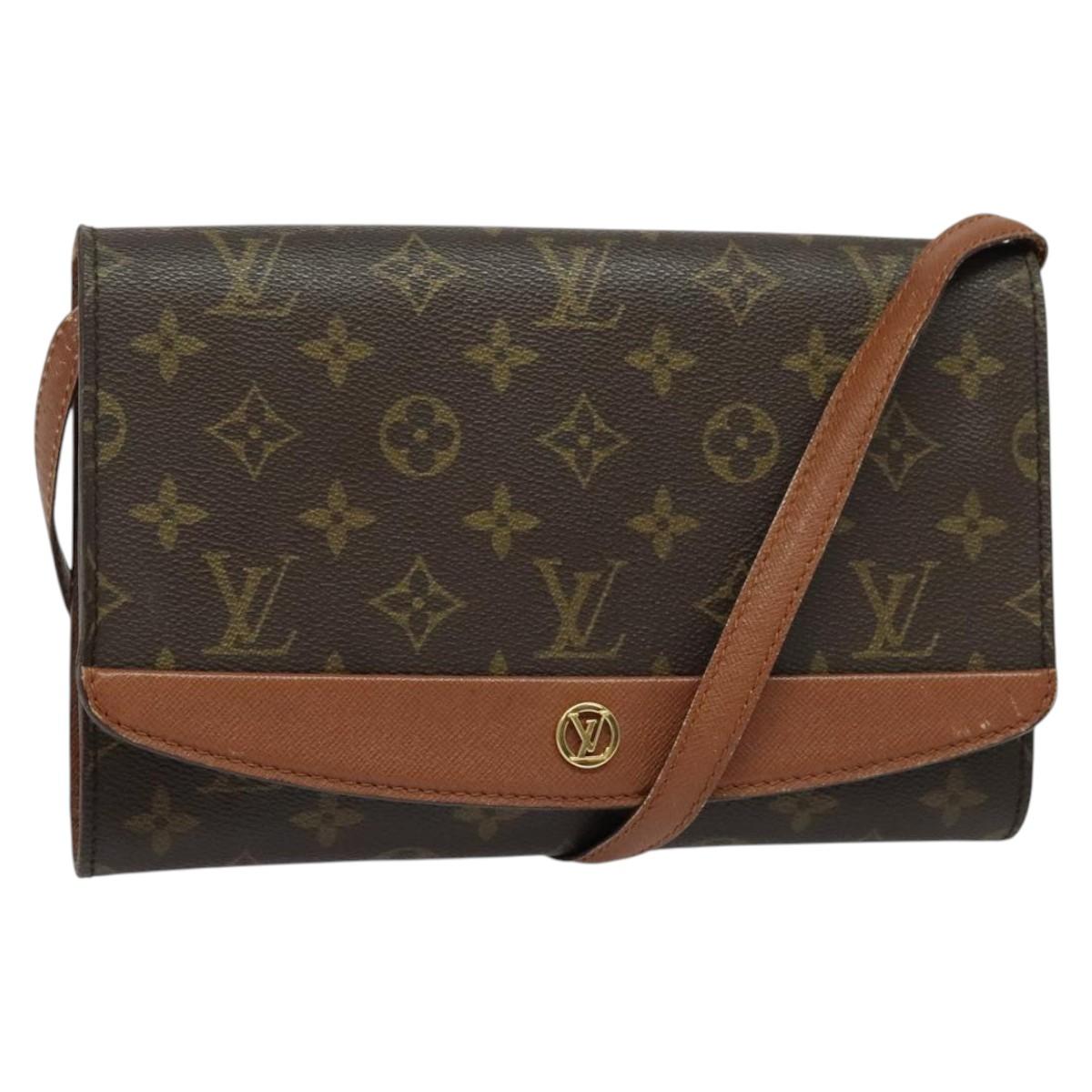 LOUIS VUITTON Monogram Bordeaux 24 Shoulder Bag M51798 LV Auth 136697