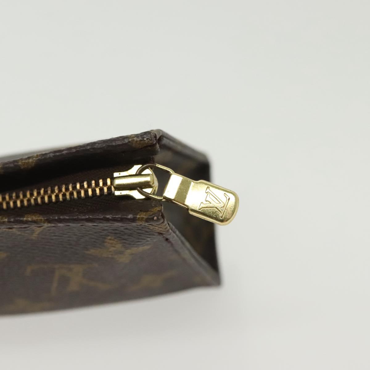 LOUIS VUITTON Monogram Poche Toilette 15 Pouch M47546 LV Auth 136698