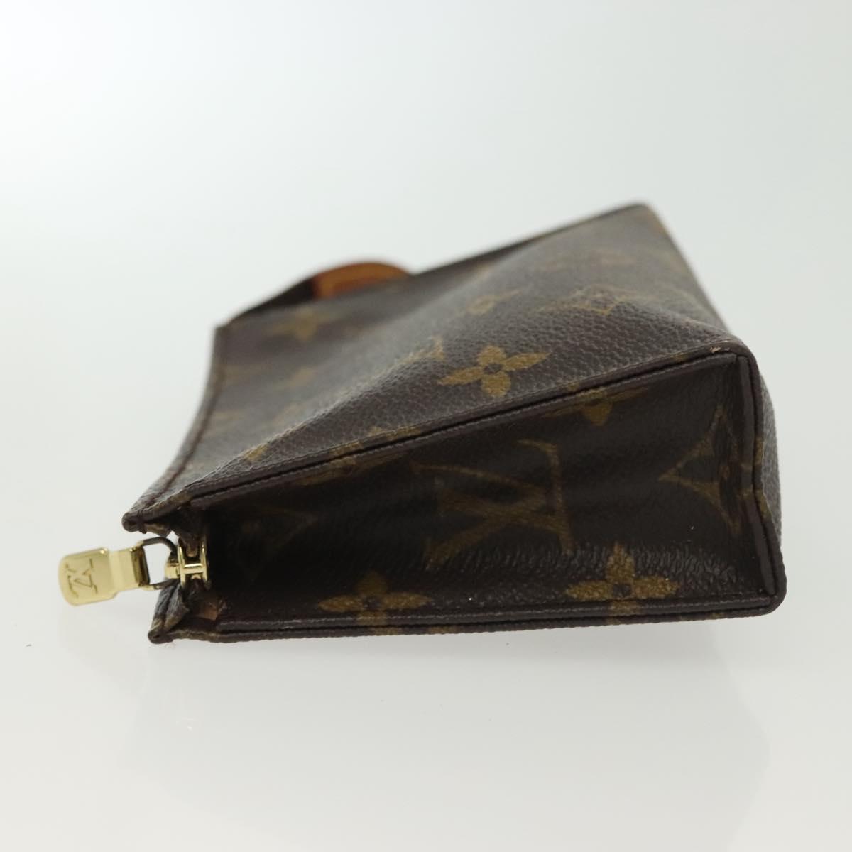 LOUIS VUITTON Monogram Poche Toilette 15 Pouch M47546 LV Auth 136698