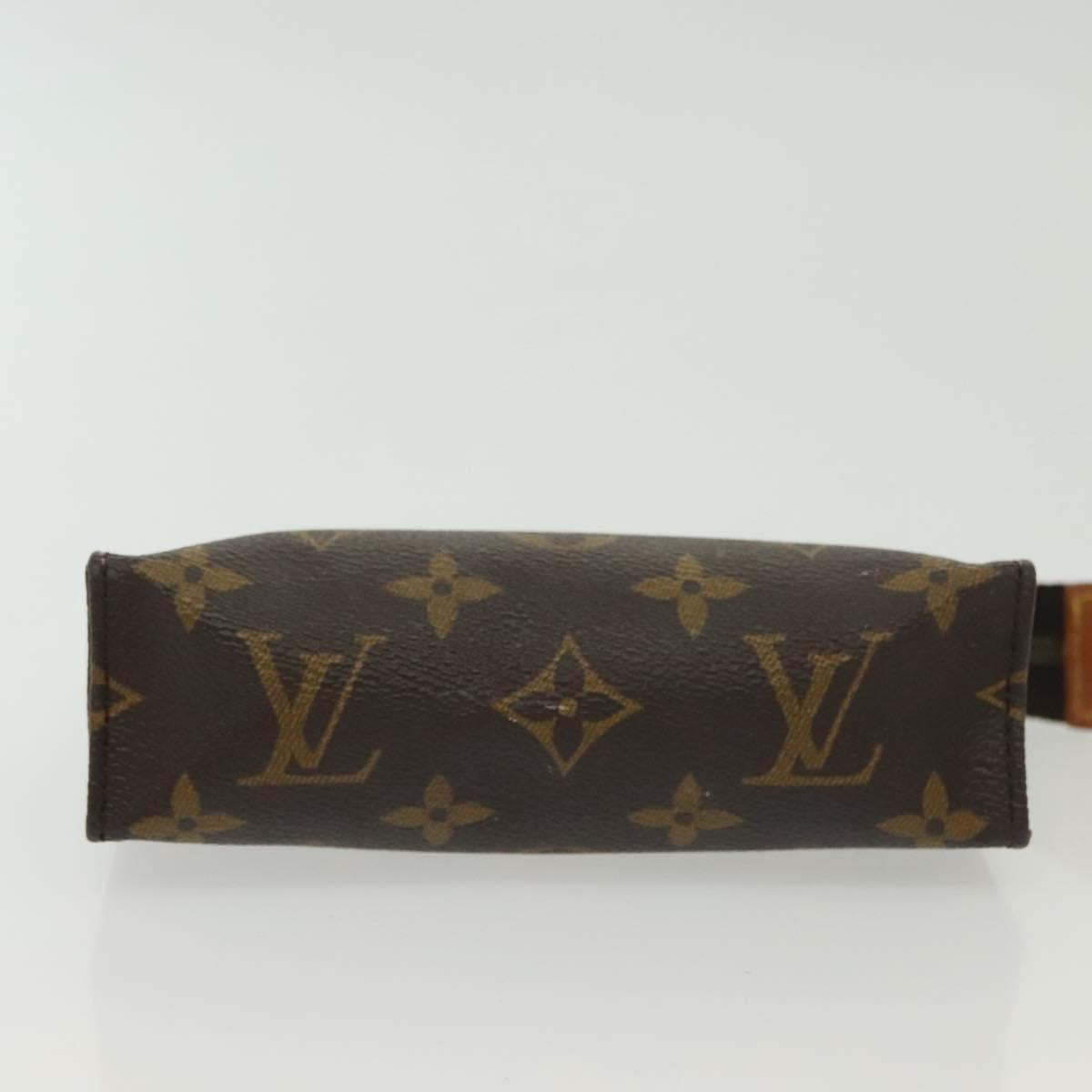 LOUIS VUITTON Monogram Poche Toilette 15 Pouch M47546 LV Auth 136698
