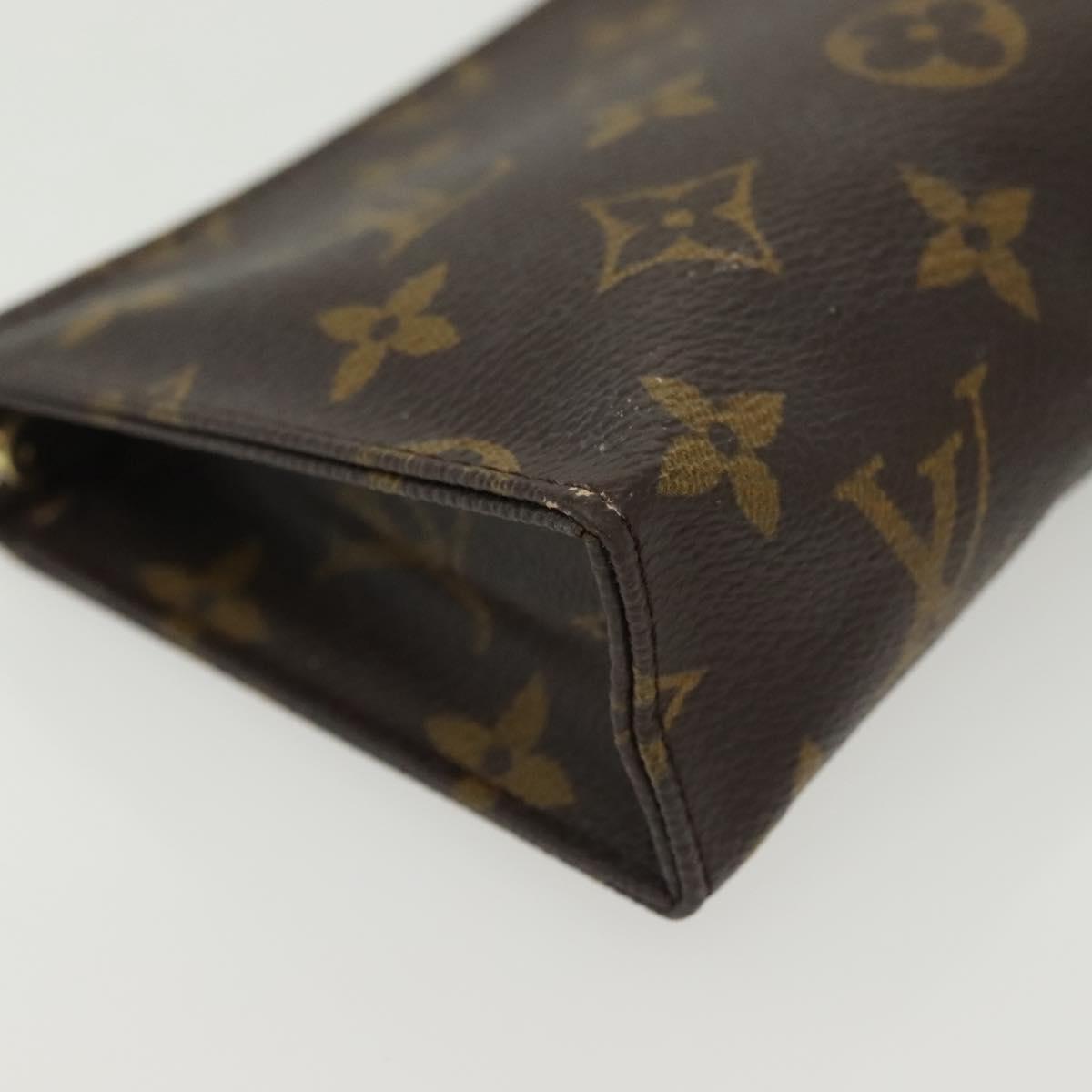 LOUIS VUITTON Monogram Poche Toilette 15 Pouch M47546 LV Auth 136698