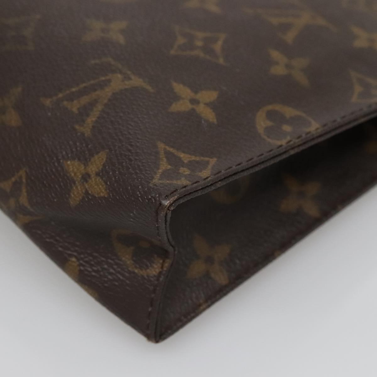 LOUIS VUITTON Monogram Poche Toilette 26 Pouch M47542 LV Auth 136700