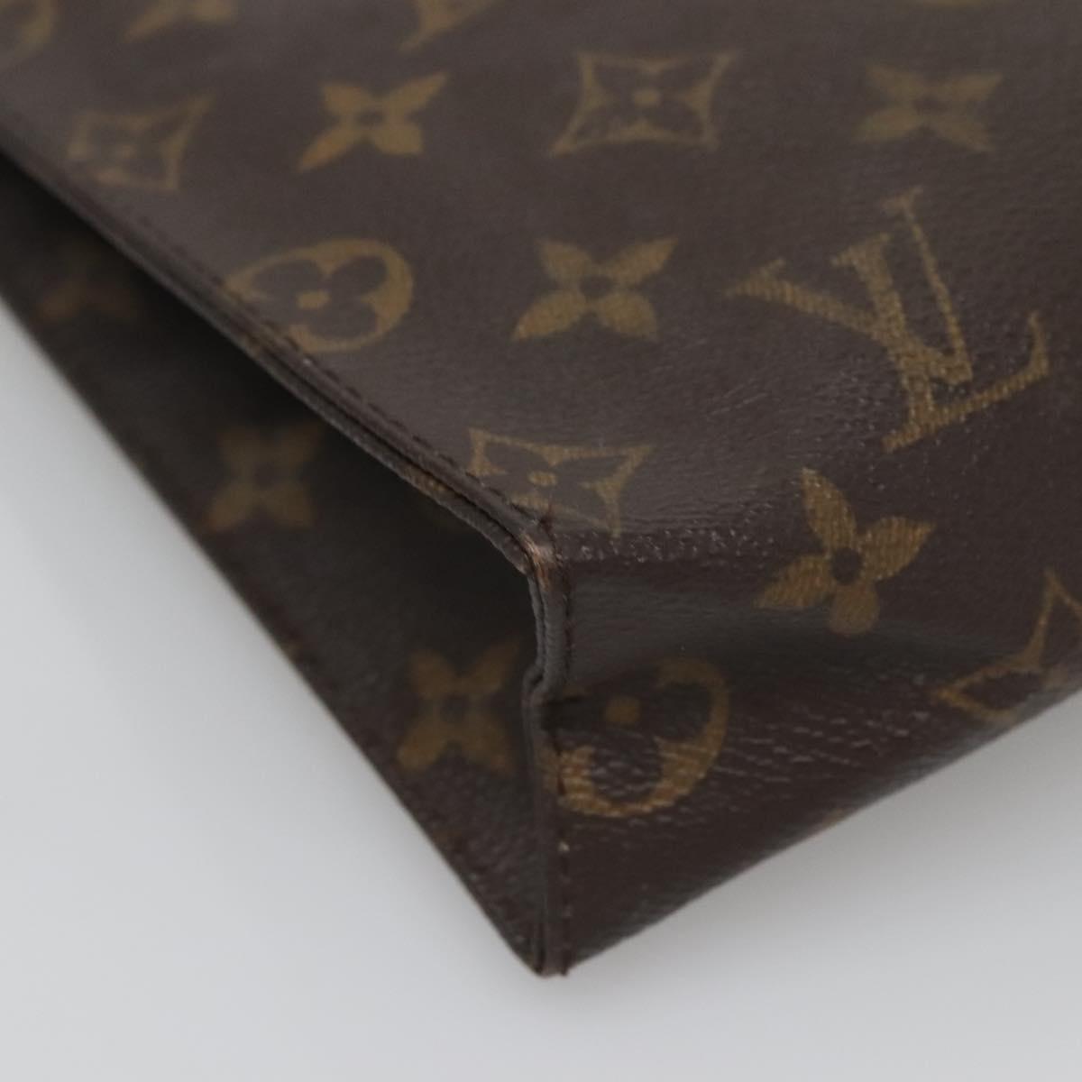 LOUIS VUITTON Monogram Poche Toilette 26 Pouch M47542 LV Auth 136700