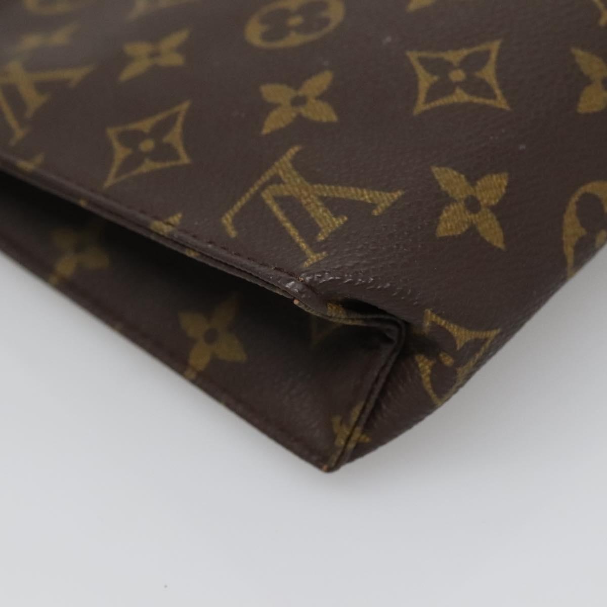 LOUIS VUITTON Monogram Poche Toilette 19 Pouch M47544 LV Auth 136701