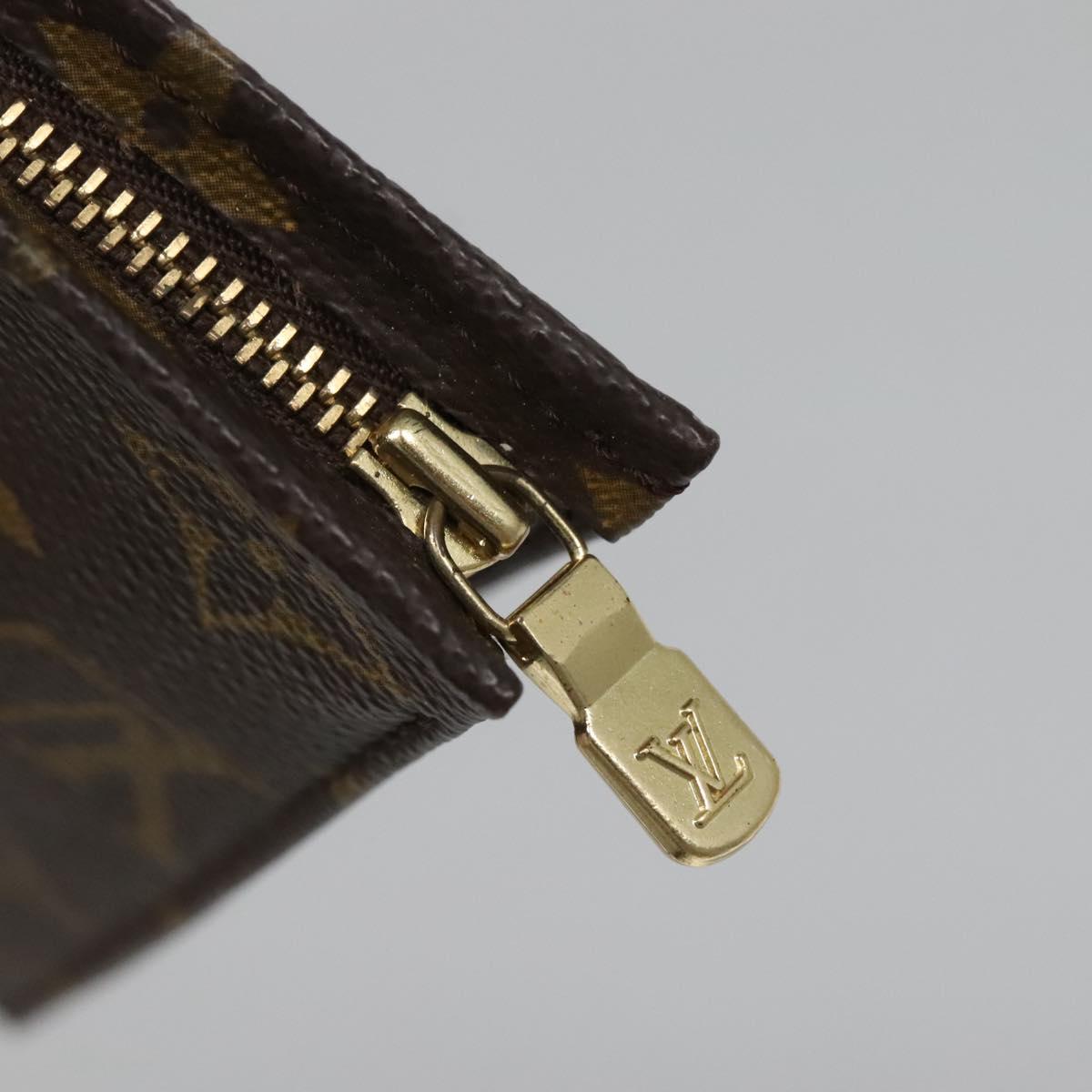 LOUIS VUITTON Monogram Poche Toilette 19 Pouch M47544 LV Auth 136701
