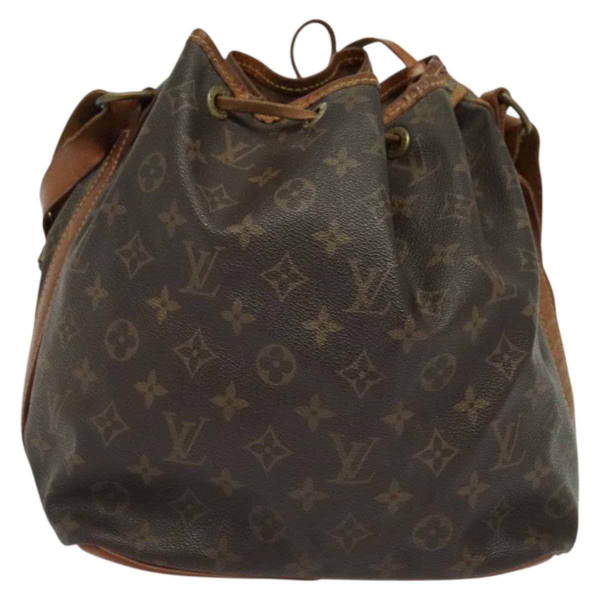 LOUIS VUITTON Monogram Petit Noe Shoulder Bag M42226 LV Auth 136705