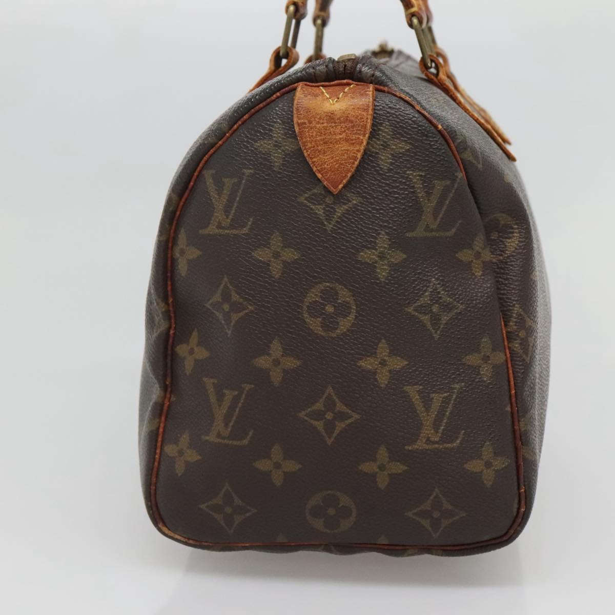 LOUIS VUITTON Monogram Speedy 25 Hand Bag M41528 LV Auth 136707