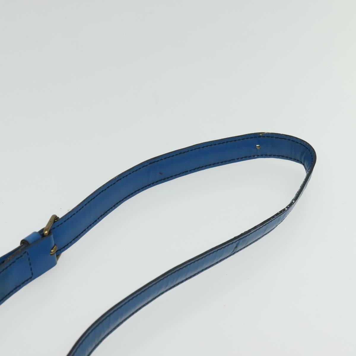 LOUIS VUITTON Epi Cartouchiere MM Shoulder Bag Blue M52245 LV Auth 136712