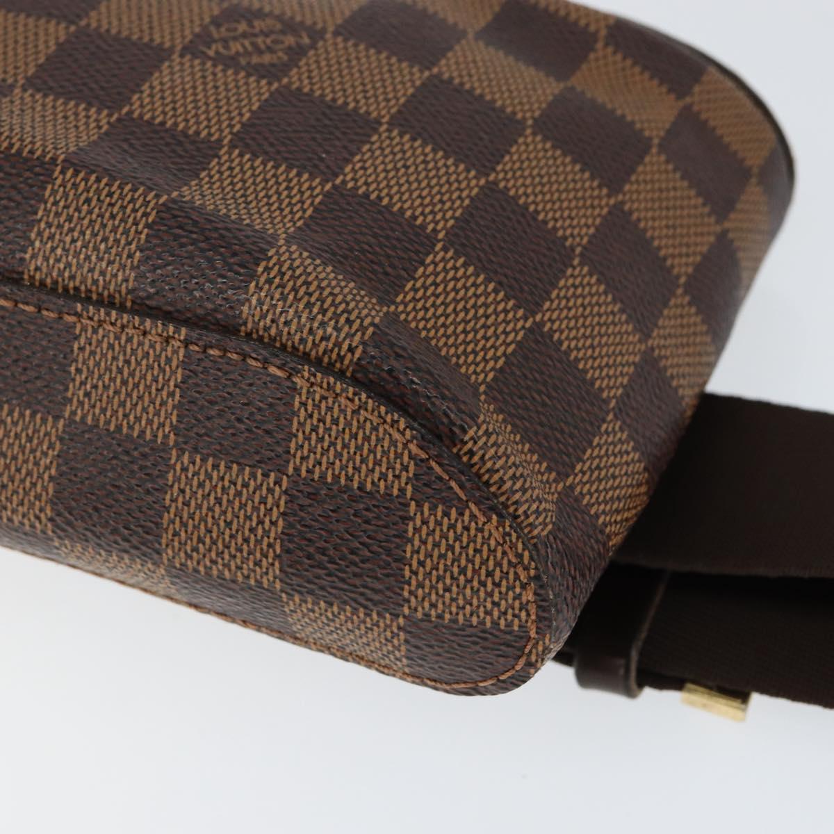LOUIS VUITTON Damier Ebene Geronimos Shoulder Bag N51994 LV Auth 136720