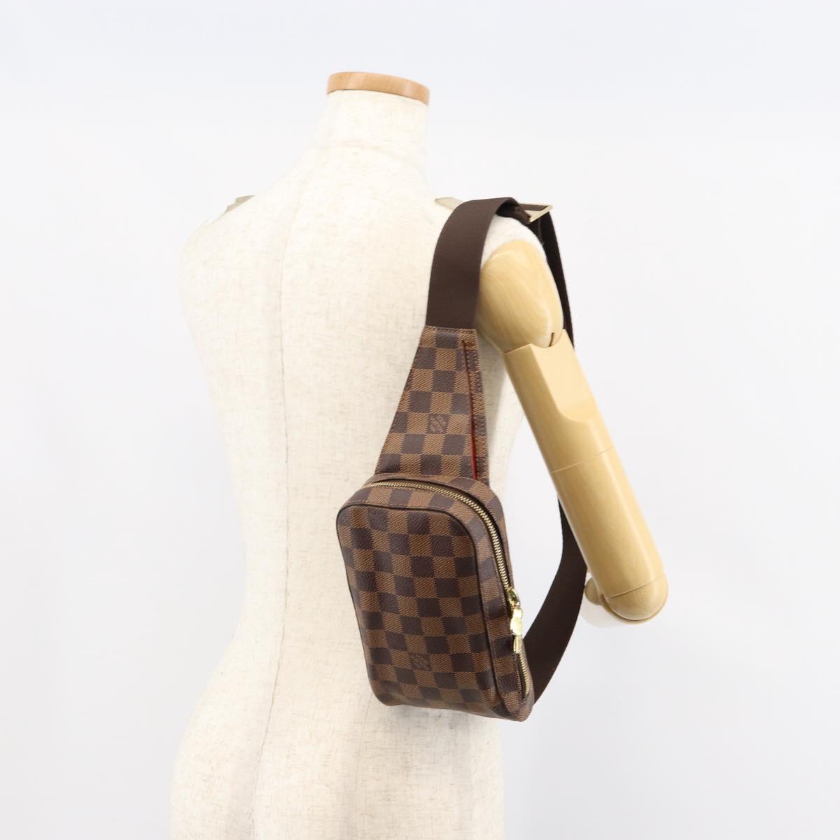 LOUIS VUITTON Damier Ebene Geronimos Shoulder Bag N51994 LV Auth 136720