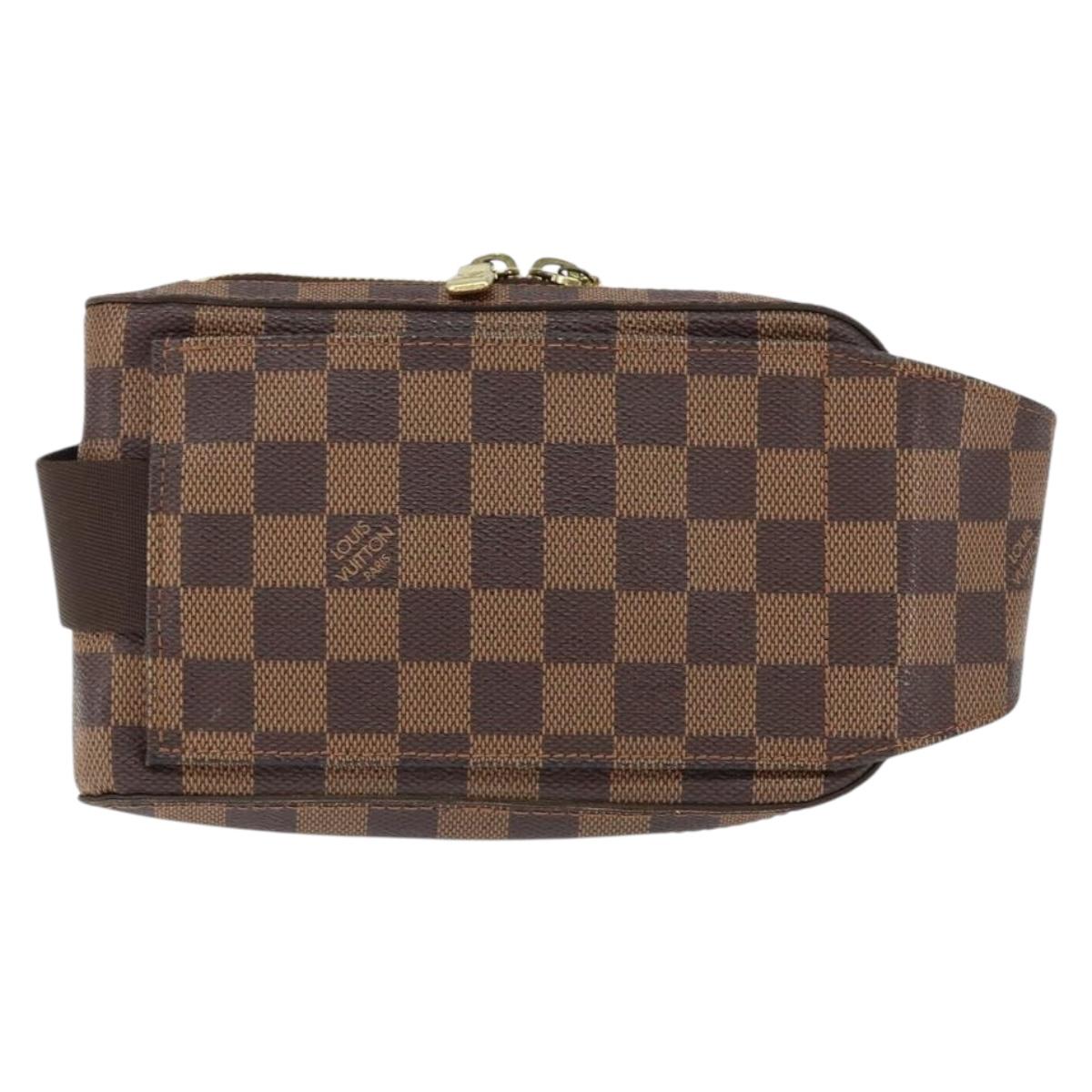 LOUIS VUITTON Damier Ebene Geronimos Shoulder Bag N51994 LV Auth 136720