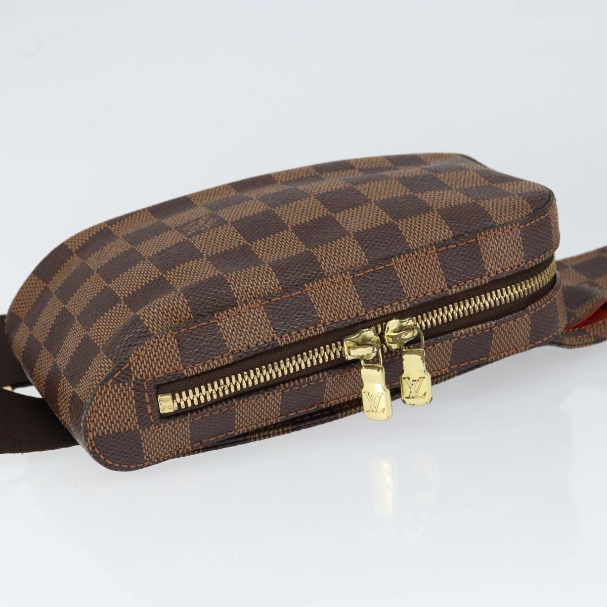 LOUIS VUITTON Damier Ebene Geronimos Shoulder Bag N51994 LV Auth 136720