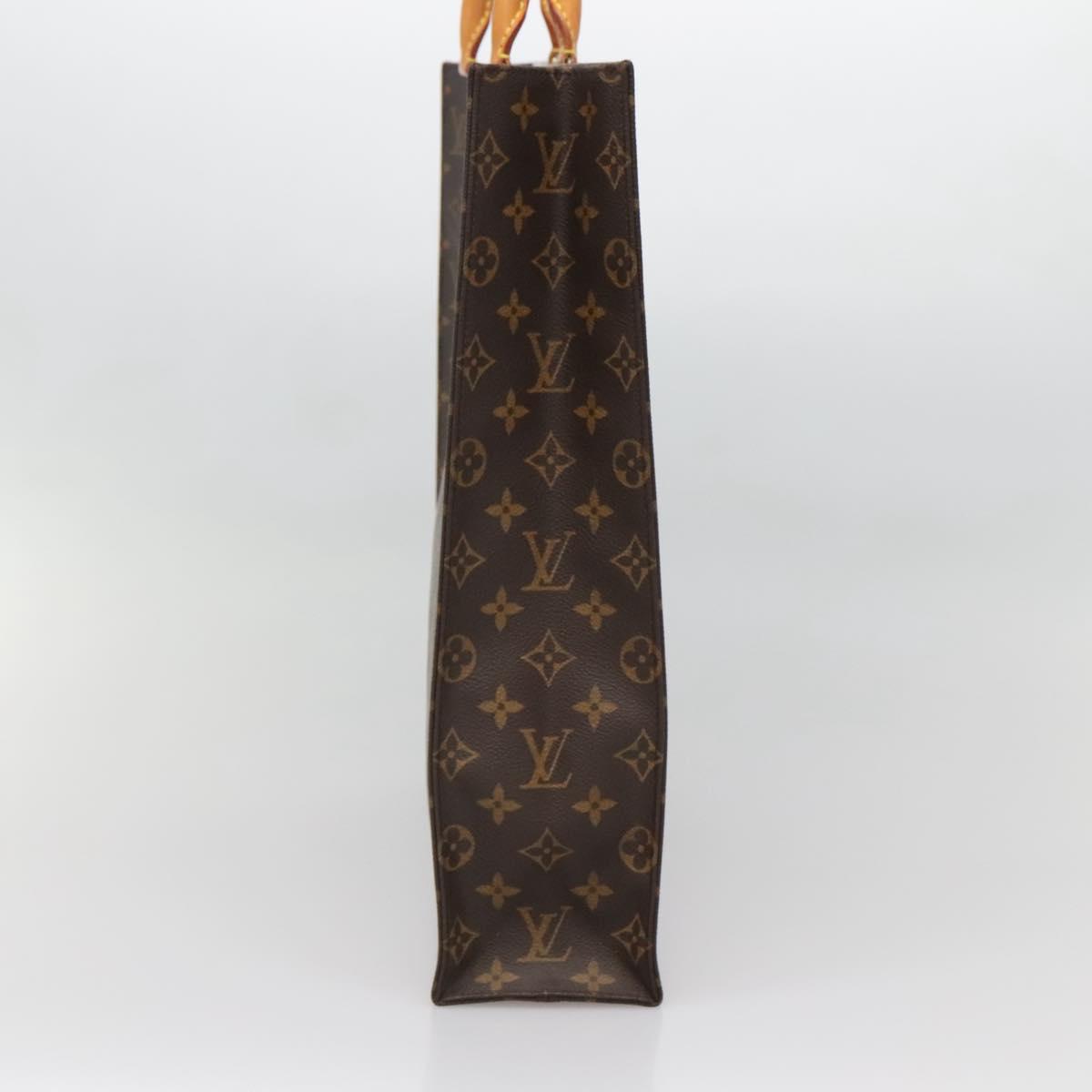 LOUIS VUITTON Monogram Sac Plat Hand Bag M51140 LV Auth 136768