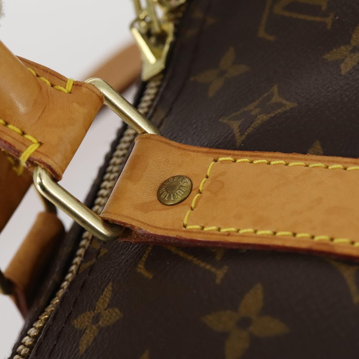 LOUIS VUITTON Monogram Keepall Bandouliere 55 Boston Bag M41414 LV Auth 136784