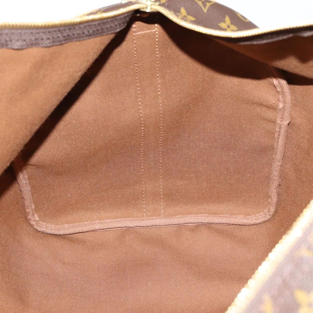LOUIS VUITTON Monogram Keepall Bandouliere 55 Boston Bag M41414 LV Auth 136784