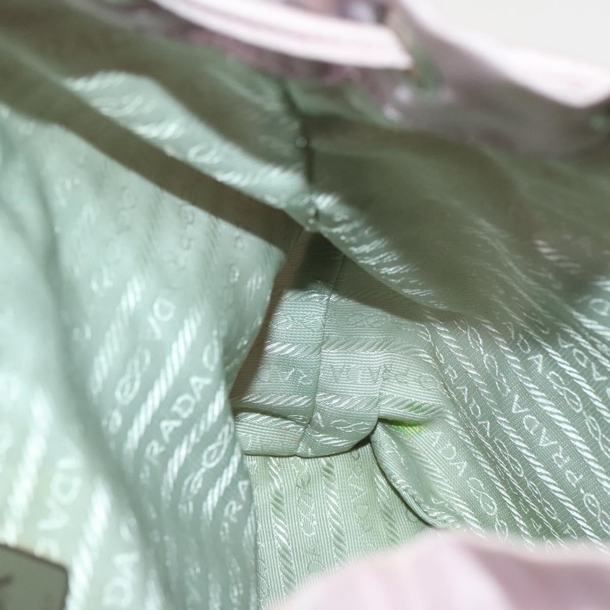 PRADA Backpack Nylon Pink Silver Auth 136807