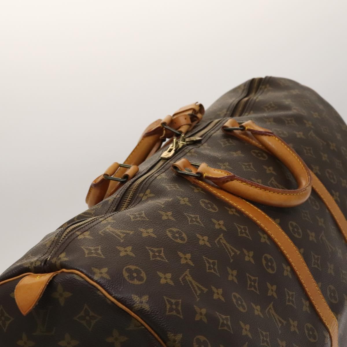 LOUIS VUITTON Monogram Keepall 60 Boston Bag M41422 LV Auth 136833