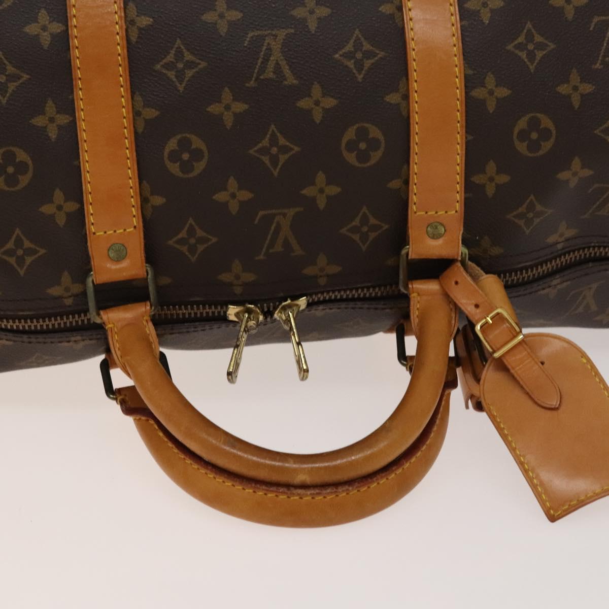 LOUIS VUITTON Monogram Keepall 60 Boston Bag M41422 LV Auth 136833