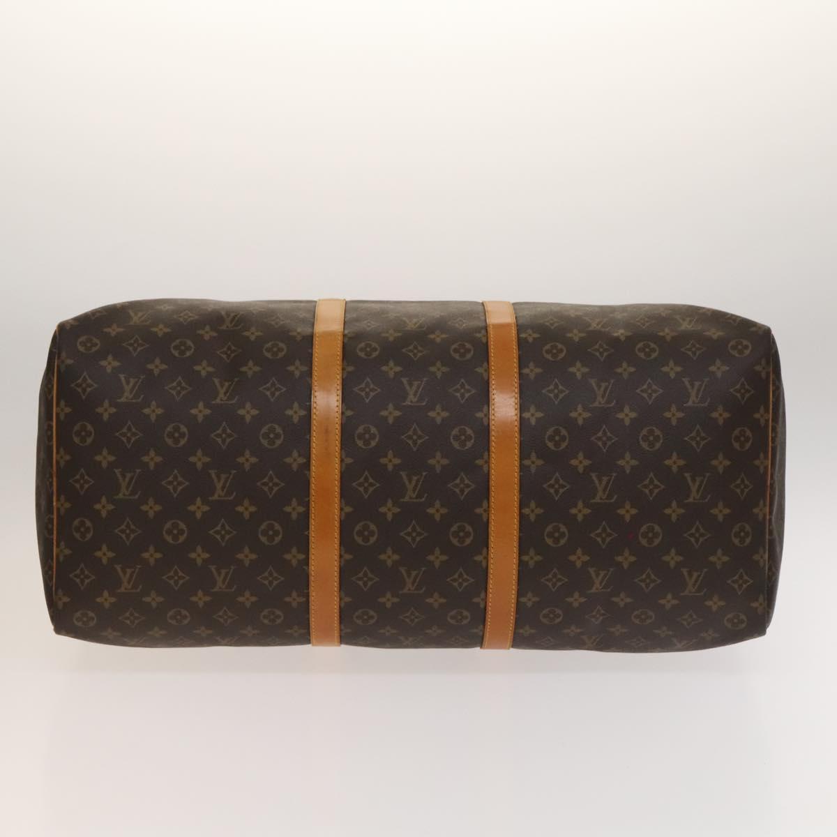 LOUIS VUITTON Monogram Keepall 60 Boston Bag M41422 LV Auth 136833