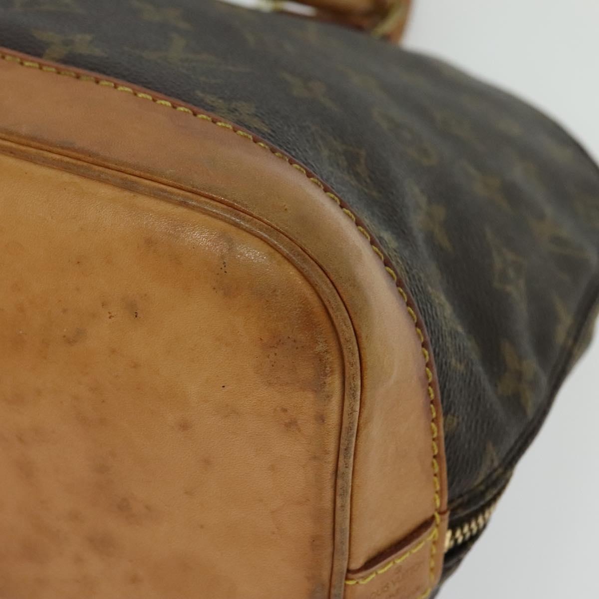 LOUIS VUITTON Monogram Alma Hand Bag M51130 LV Auth 136839