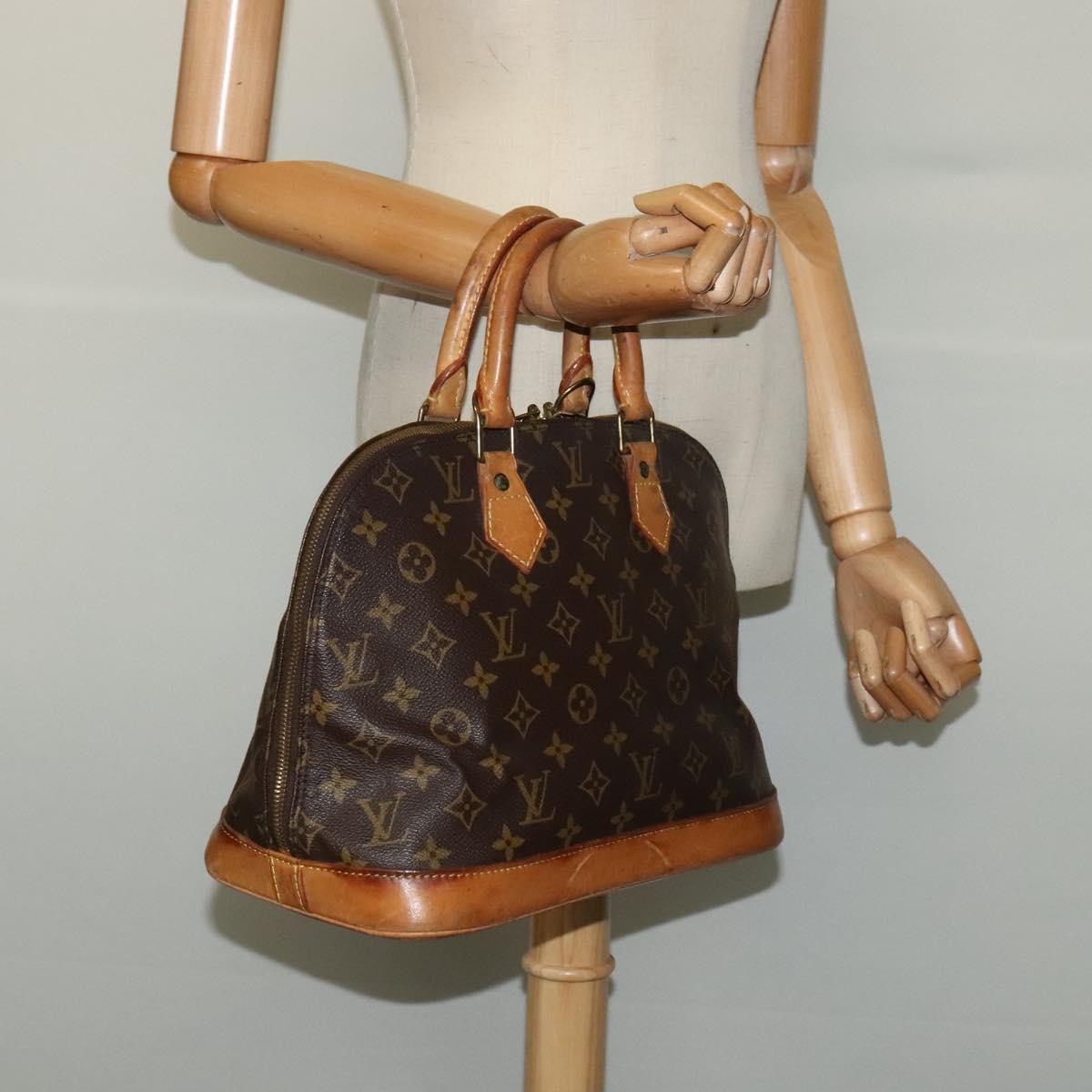 LOUIS VUITTON Monogram Alma Hand Bag M51130 LV Auth 136839