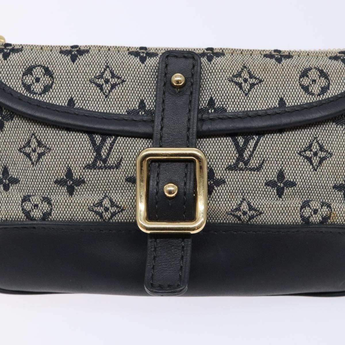LOUIS VUITTON Monogram Mini Anne Sophie Pouch Blue M92696 LV Auth 136847