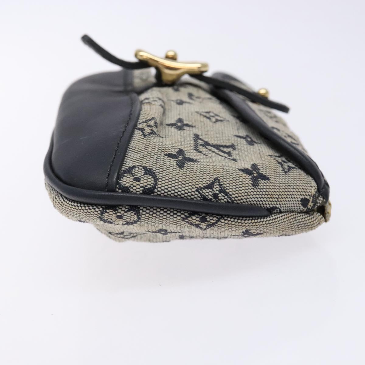 LOUIS VUITTON Monogram Mini Anne Sophie Pouch Blue M92696 LV Auth 136847