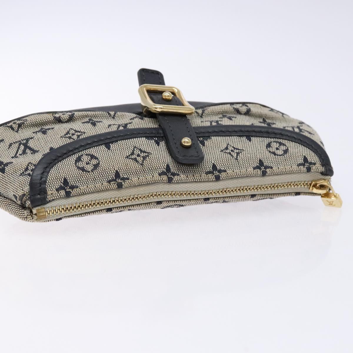 LOUIS VUITTON Monogram Mini Anne Sophie Pouch Blue M92696 LV Auth 136847